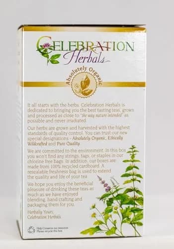 Celebration Herbals Alfalfa Peppermint Tea Organic 24 Bag | Caffeine Free Herbal Tea with Organic Herbs thumbnail 6