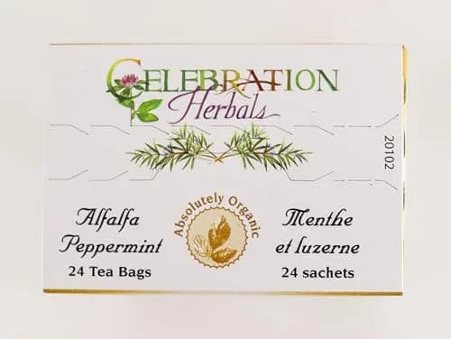 Celebration Herbals Alfalfa Peppermint Tea Organic 24 Bag | Caffeine Free Herbal Tea with Organic Herbs thumbnail 7