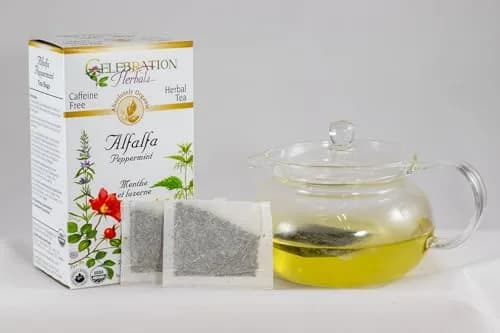 Celebration Herbals Alfalfa Peppermint Tea Organic 24 Bag | Caffeine Free Herbal Tea with Organic Herbs thumbnail 3