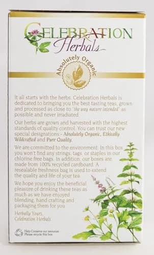 Celebration Herbals Organic Hibiscus with Tropical Fruit Tea Caffeine Free | 24 Tea Bags 28g thumbnail 6