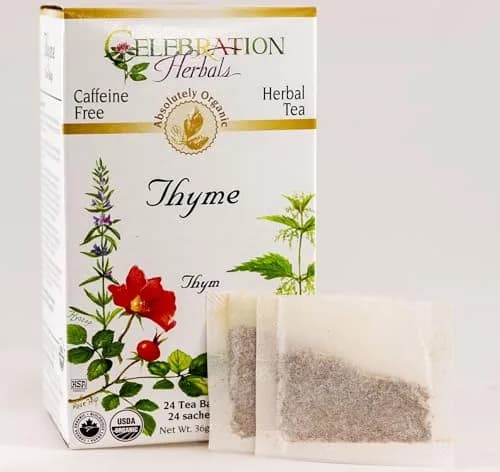Celebration Herbals Organic Thyme Tea Bags 24 | Aromatic & Stress-Relieving (70-120 chars) thumbnail 2