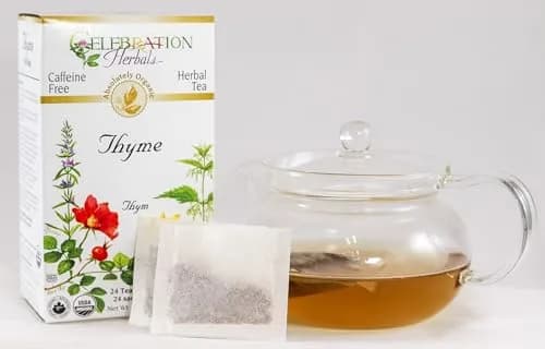 Celebration Herbals Organic Thyme Tea Bags 24 | Aromatic & Stress-Relieving (70-120 chars) thumbnail 3
