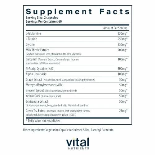 Vital Nutrients Detox Formula 120 Capsules | Supports Liver & Detoxification thumbnail 2