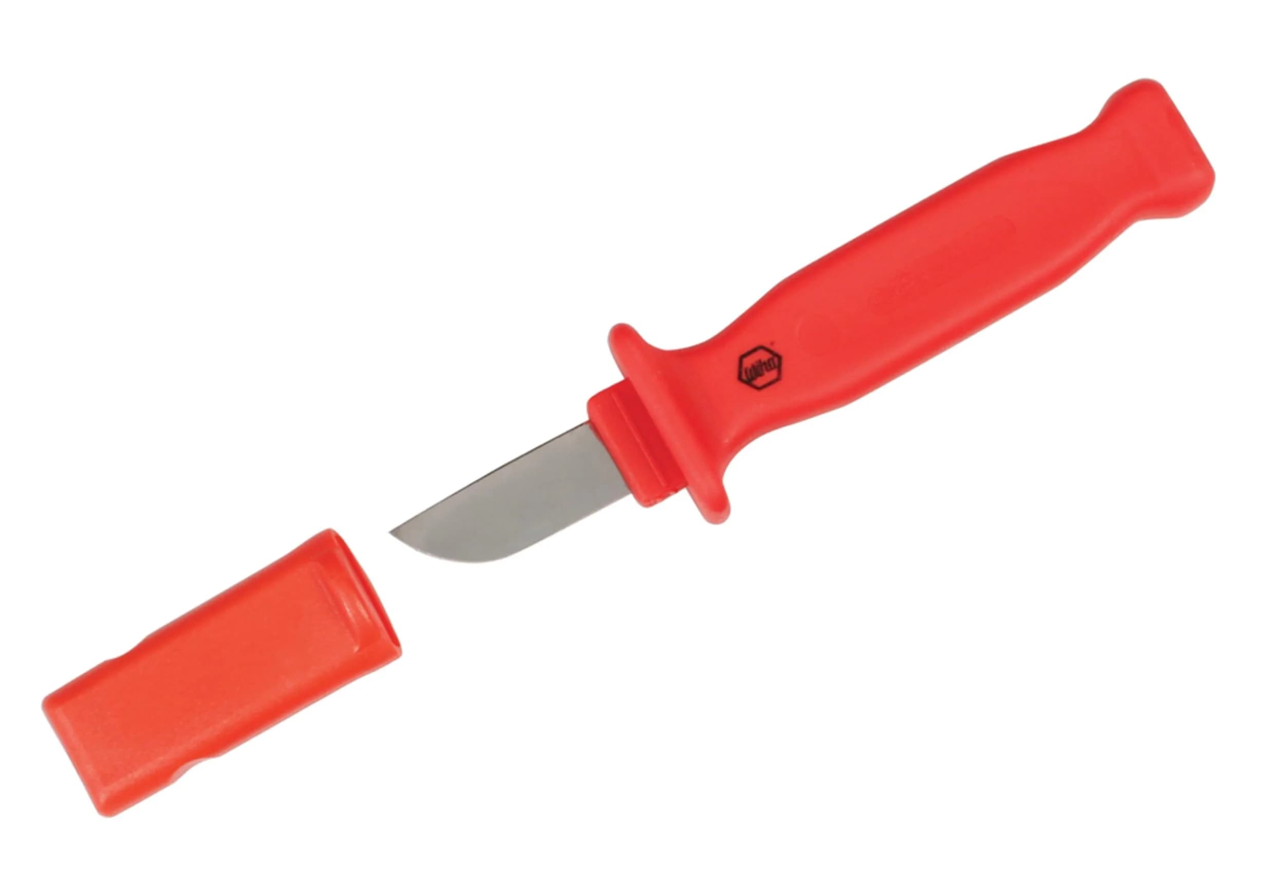 Wiha 15000 Insulated Electricians Cable Stripping Knife, Straight, 2" / 50mm | Rated for 1000V, German Quality — Multi