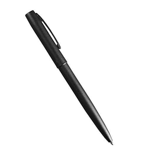 Rite in the Rain Black Metal Tactical Clicker Pen - Blue Ink | Writes Through Water & Grease thumbnail 1