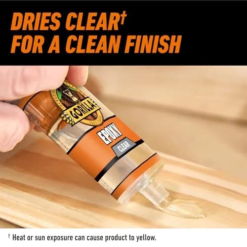Gorilla 2 Part Epoxy 0.85 oz | Incredibly Strong Bonding, 5 Min Set, Clear thumbnail 3