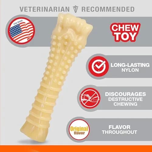 Nylabone Power Chew Textured Bone Dog Chew Toy X-Large | Durable Nylon for Aggressive Chewers thumbnail 4