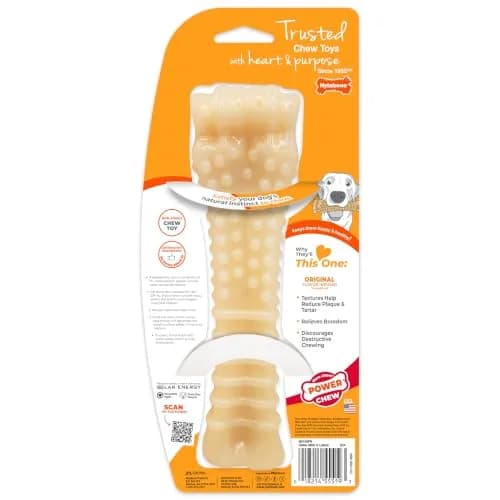 Nylabone Power Chew Textured Bone Dog Chew Toy X-Large | Durable Nylon for Aggressive Chewers thumbnail 8