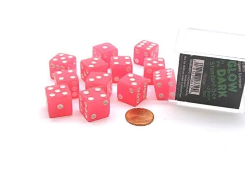 Koplow Games d6Cube16mmGLOW PEwh | Glow-in-the-Dark 16mm Dice Set for Puzzles & Games thumbnail 1