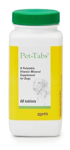 Pet-Tabs Multivitamin Supplement for Dogs & Puppies 60 Chewables | Supports Nutritional Balance & Skin Health thumbnail 1