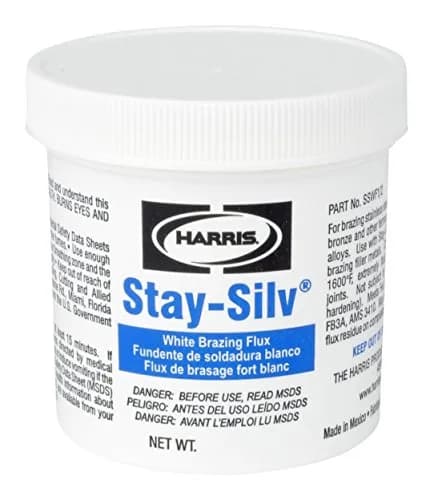 Harris SSWF1 Stay Silv Brazing Flux 1 lb White | High-Temp Brazing Material thumbnail 1