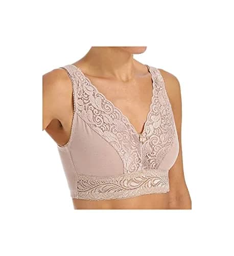 V VALMONT Lace Leisure Bra Style (Back Hook) 36D | Wire-Free, Supportive, Comfortable Fit thumbnail 1