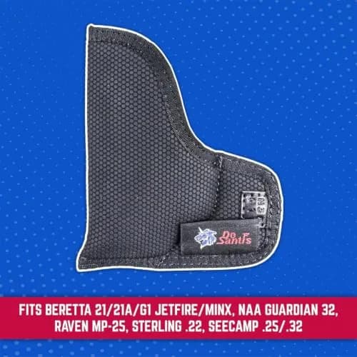 DeSantis Nemesis Gun Holster Fits Beretta 21/21A/G1 Jetfire/Minx Black | Ambidextrous Concealed Carry thumbnail 3