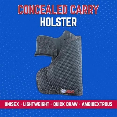 DeSantis Nemesis Pocket Holster for Concealed Carry - Black | Ambidextrous, Lightweight, Durable thumbnail 2