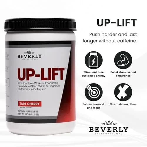 Beverly International Up-Lift Stimulant-Free Pre-Workout 330g | Caffeine-Free Focus & Endurance thumbnail 4