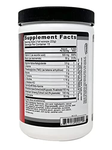 Beverly International Up-Lift Stimulant-Free Pre-Workout 330g | Caffeine-Free Focus & Endurance thumbnail 3