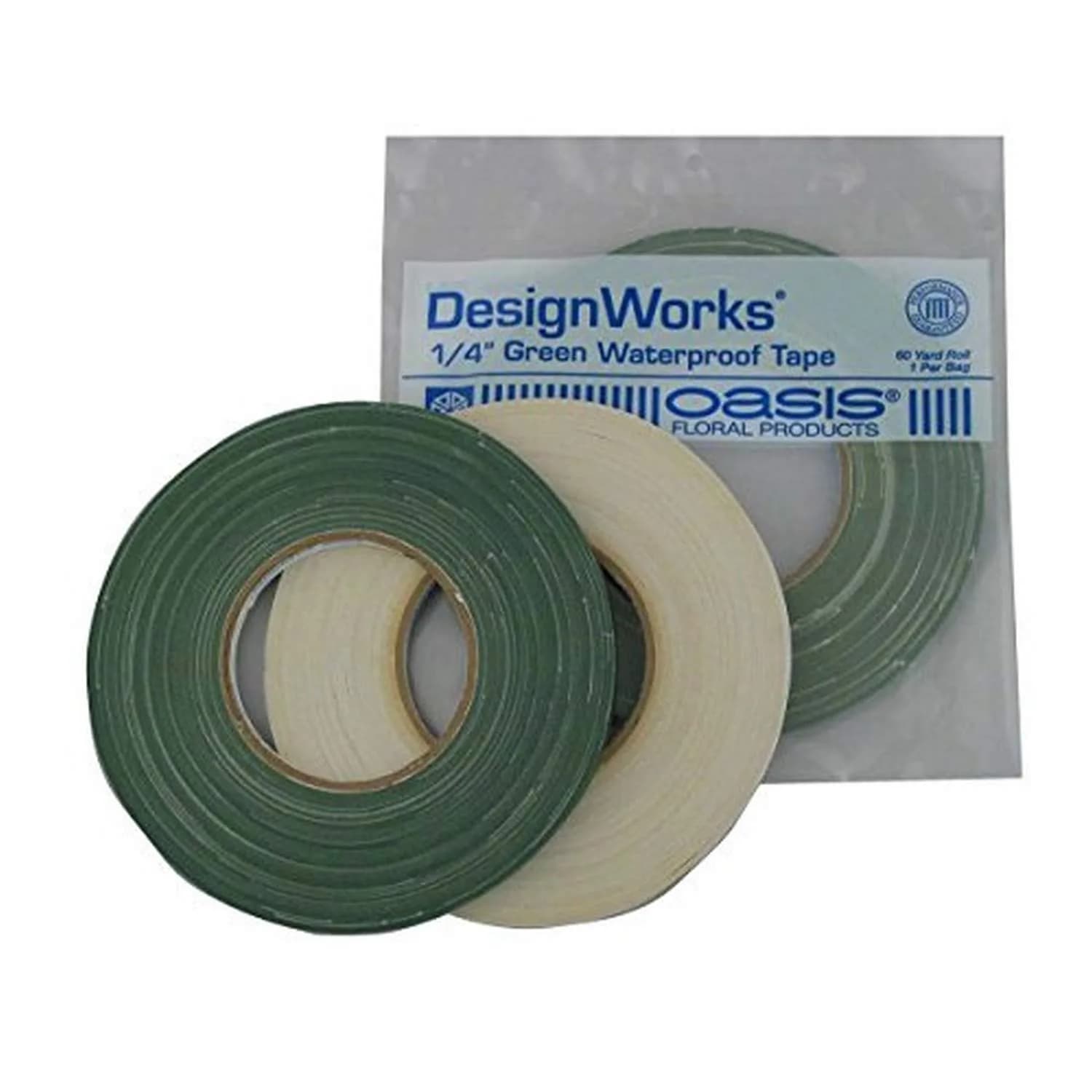 OASIS MARINE Green Waterproof Tape 1.9 cm x 54.9 m (1/4" x 60 yd) | Floral & Craft Adhesive