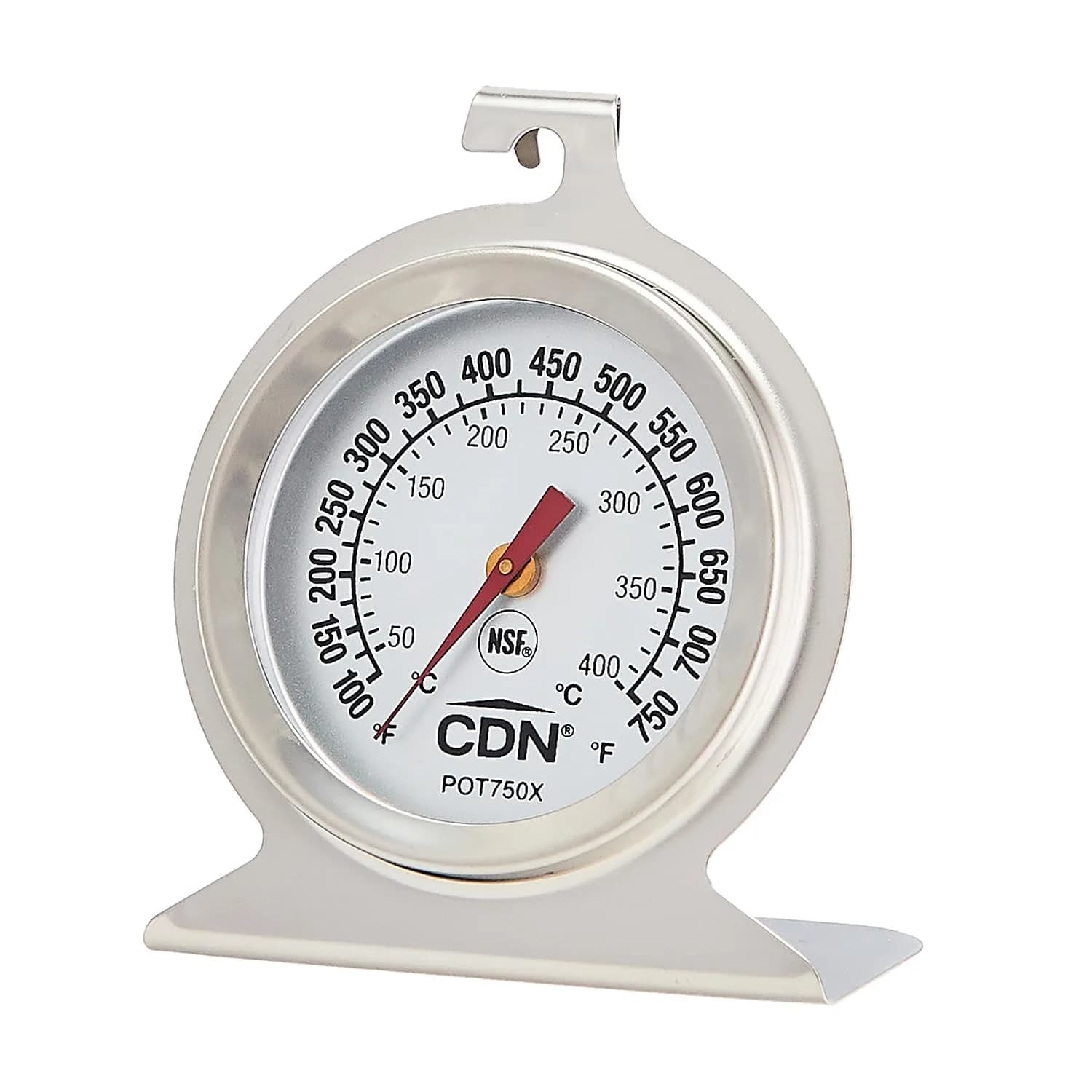 CDN ProAccurate High Heat Oven Thermometer POT750X | 50°C-400°C (150-750°F) | NSF Certified Stainless Steel - main product image