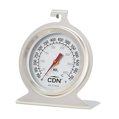 CDN ProAccurate High Heat Oven Thermometer POT750X | 50°C-400°C (150-750°F) | NSF Certified Stainless Steel thumbnail 1