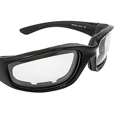 Birdz Eyewear Oriole Padded Motorcycle Goggles (Black Frame/Polarized Smoke Lens) | Shatterproof Polycarbonate thumbnail 8