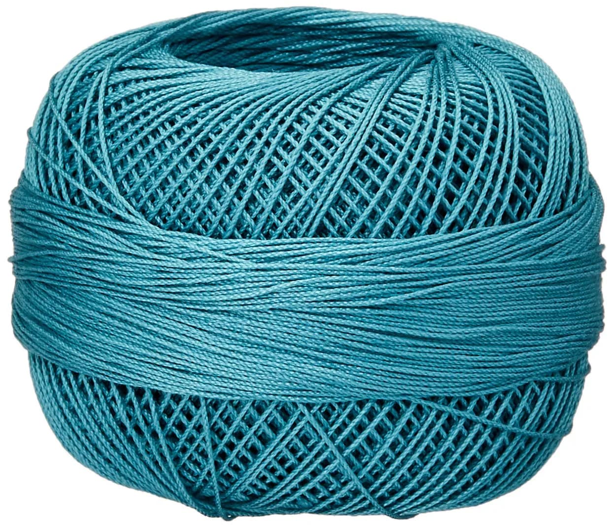 Handy Hands Lizbeth Egyptian Cotton Crochet Thread Size 20 | Vibrant, 210 Yards, 25g — Turquoise Medium