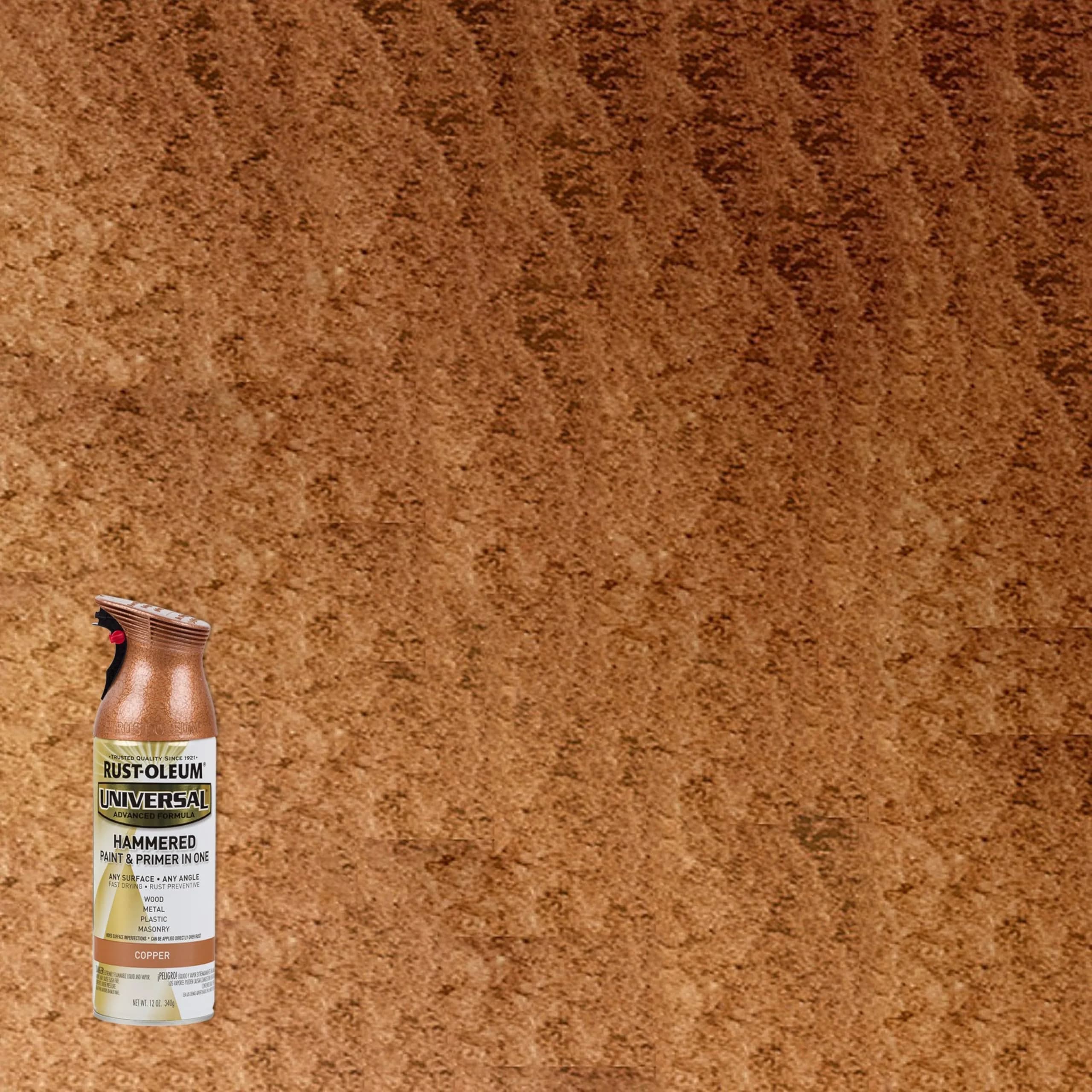 Rust-Oleum Universal All Surface Hammered Copper Spray Paint, 12 oz (Pack of 1) - view 2