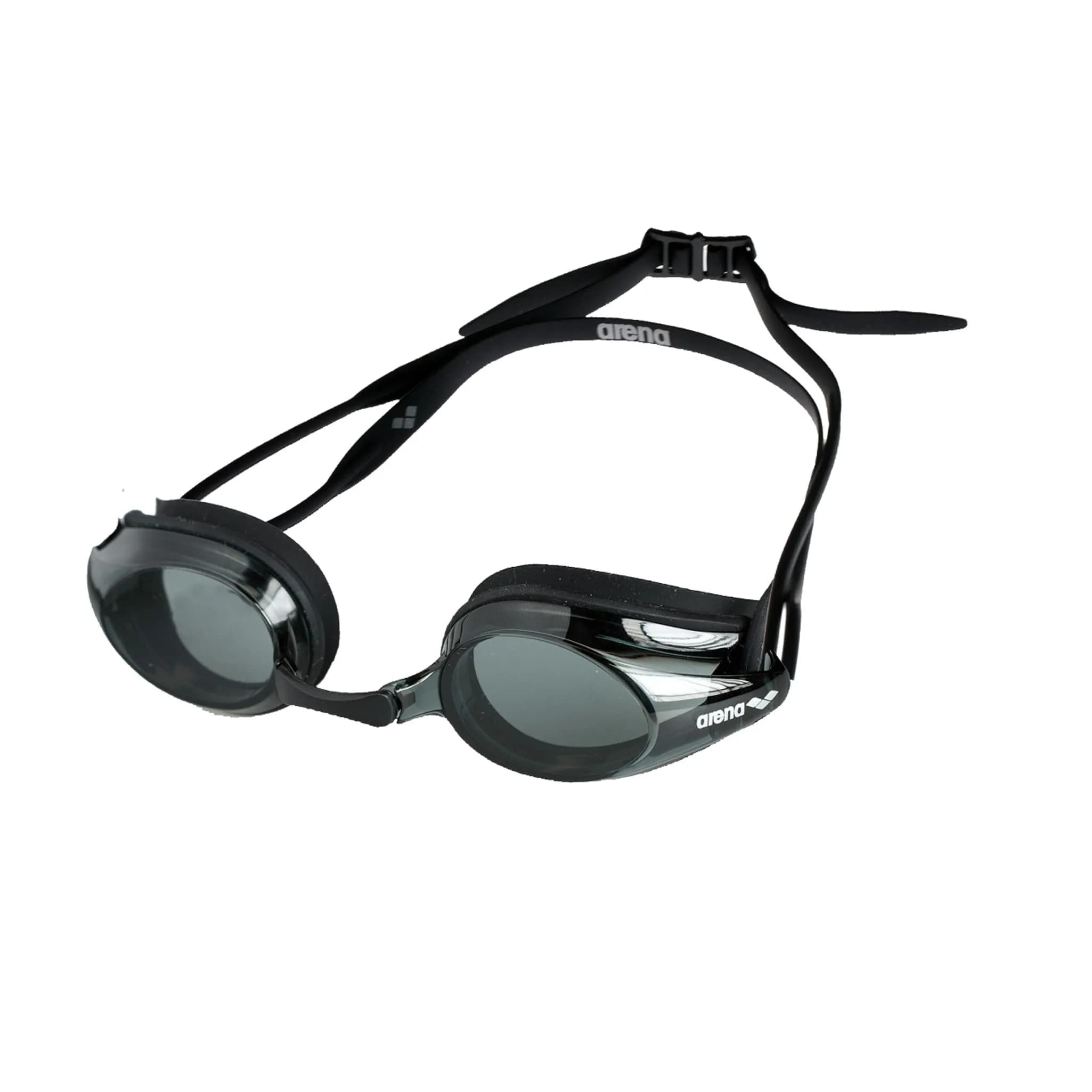 ARENA Tracks Adult Non-Mirror Racing Swim Goggles - Black/Smoke/Black - main product image