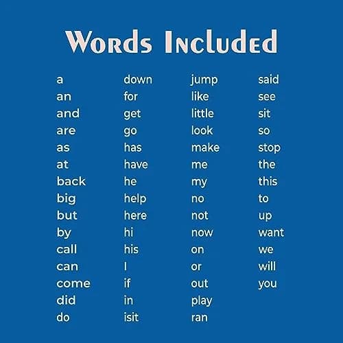 Child1st SnapWords List A Pocket Sight Word Cards 59 Words | Multisensory Reading Tool for Early Learners thumbnail 7