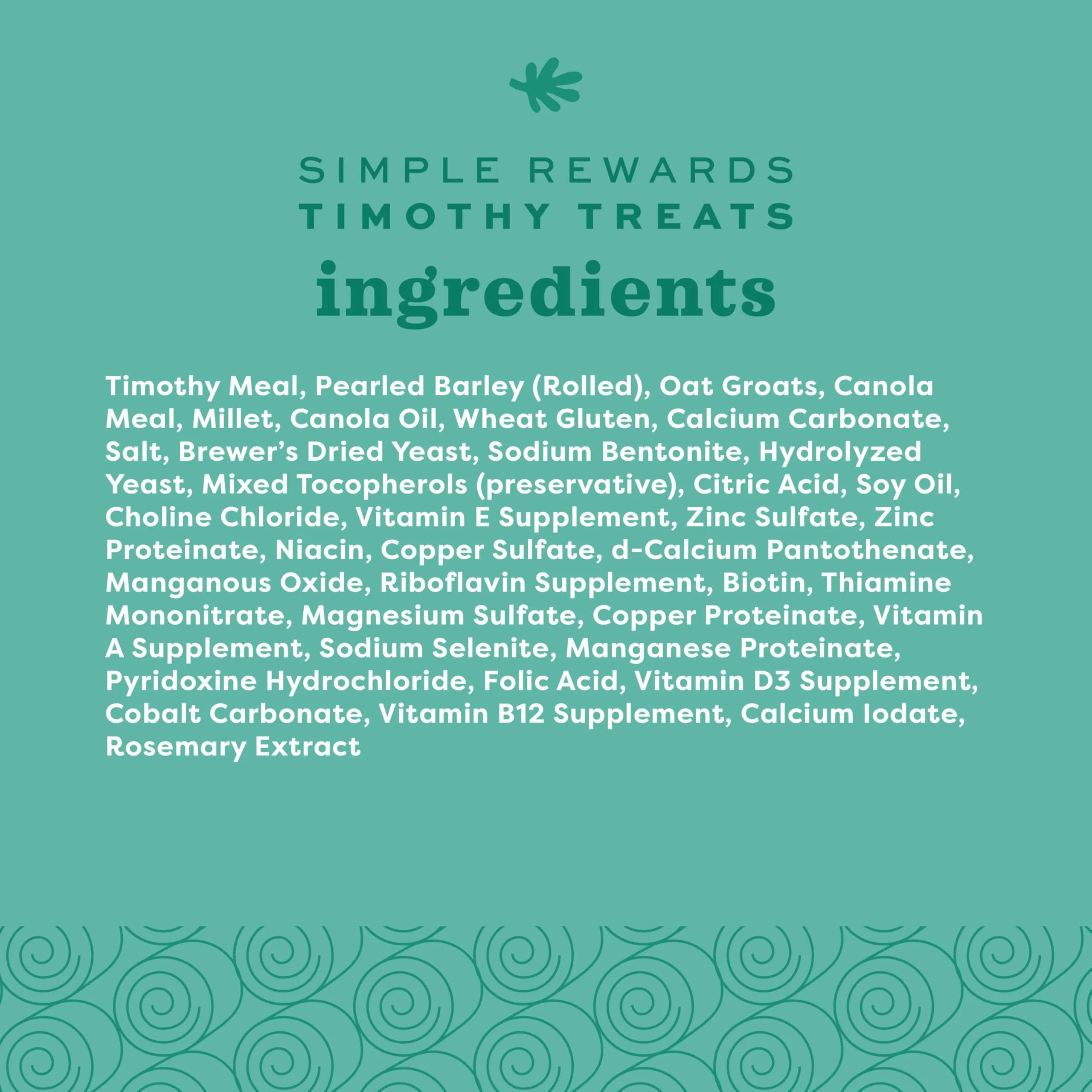 Oxbow Simple Rewards Timothy Treats for Small Pets, 1.4 oz (40g) | High-Fiber Hay Snacks for Digestive & Dental Health - view 7