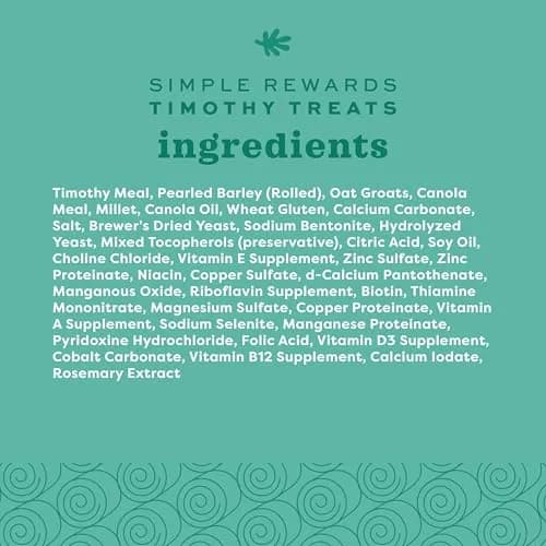 Oxbow Simple Rewards Timothy Treats for Small Pets, 1.4 oz (40g) | High-Fiber Hay Snacks for Digestive & Dental Health thumbnail 7
