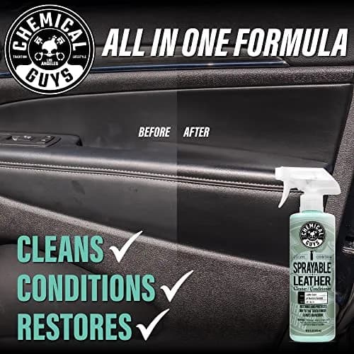 Chemical Guys Sprayable Leather Cleaner & Conditioner 473ml (16 Fl Oz) | Auto Interior & Furniture Care thumbnail 3