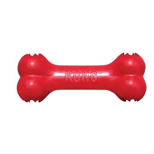 KONG Goodie Bone Natural Rubber Treat-Dispensing Dog Toy, Large, Red | Durable Chew Toy for Large Dogs thumbnail 4