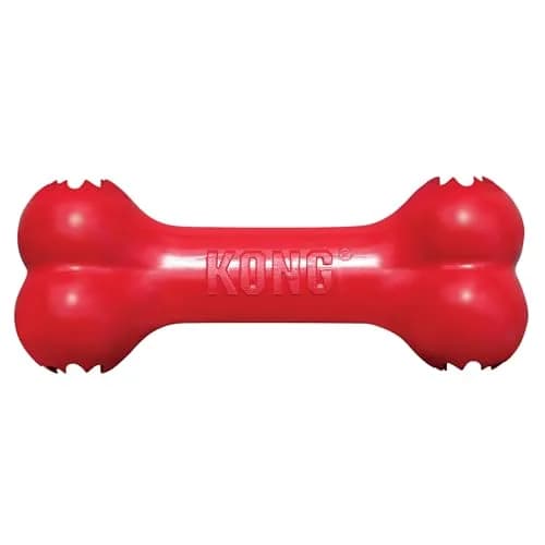 KONG Goodie Bone Natural Rubber Treat-Dispensing Dog Toy, Large, Red | Durable Chew Toy for Large Dogs thumbnail 1