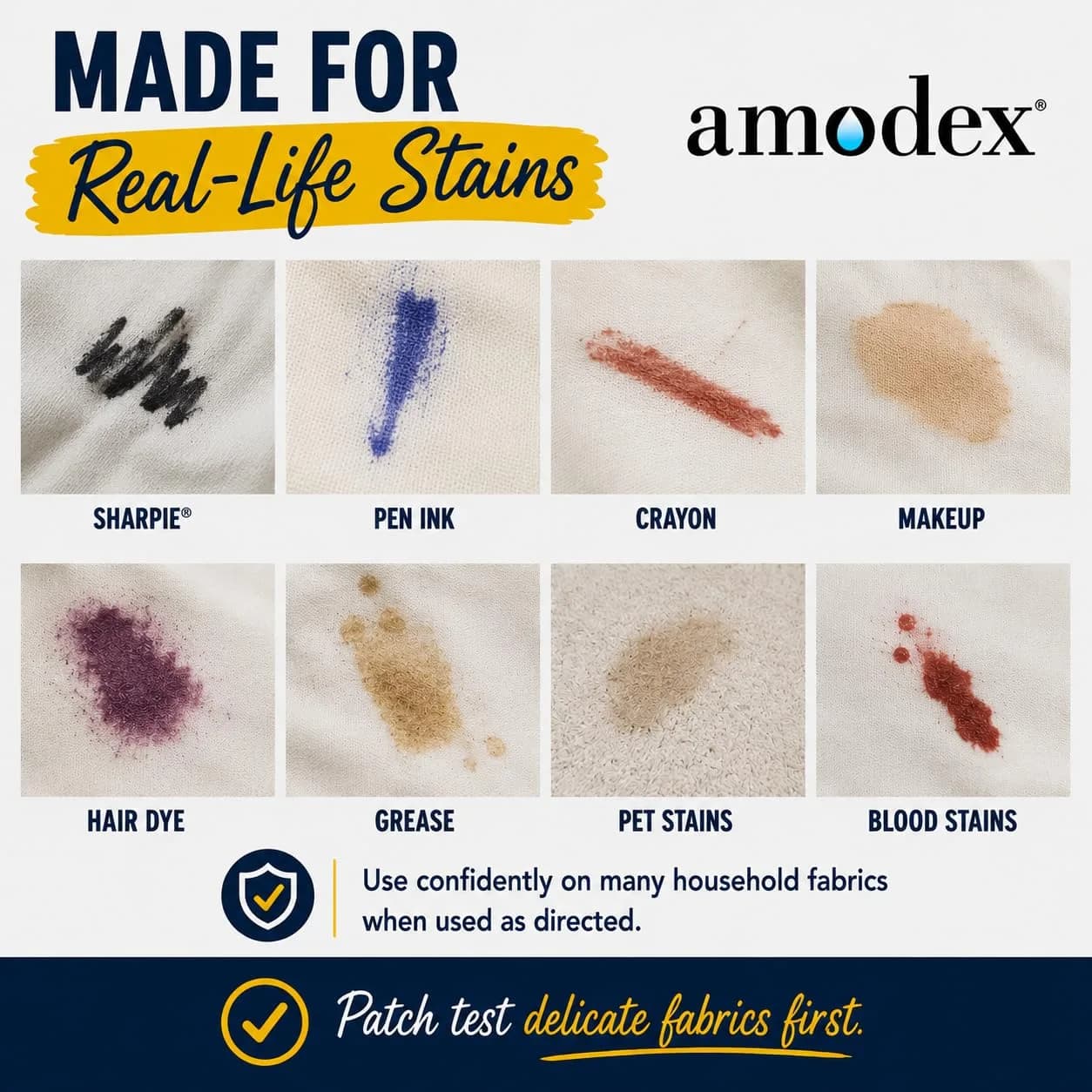 Amodex Ink & Stain Remover 30ml (1 Fl Oz) | Tough Stain Removal for Fabrics, Skin & Surfaces - view 5