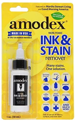 Amodex Ink & Stain Remover 30ml (1 Fl Oz) | Tough Stain Removal for Fabrics, Skin & Surfaces thumbnail 1