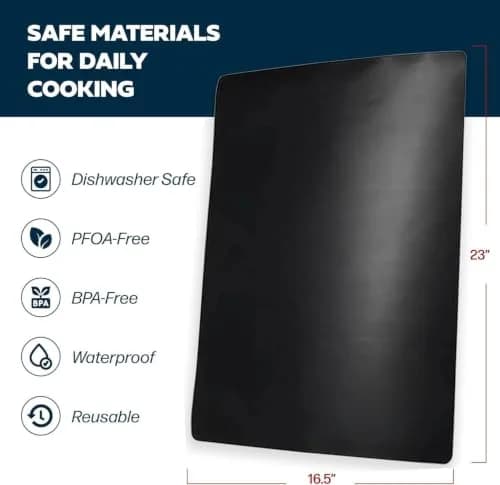 Cooks Innovations Non-Stick Oven Protector Mat - Heavy Duty Heat Resistant Baking Mat for Convection, Electric, Gas & Microwave Ovens thumbnail 2