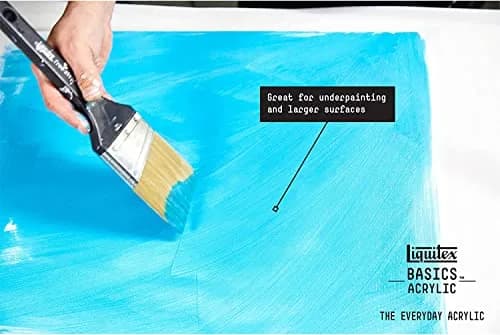 Liquitex BASICS Acrylic Paint Set, 48 x 22ml (0.74oz) Tubes | Heavy Body, Satin Finish, Bright Pigments thumbnail 7