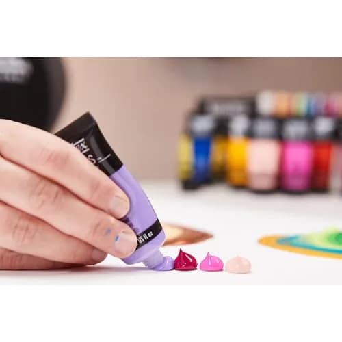Liquitex BASICS Acrylic Paint Set, 48 x 22ml (0.74oz) Tubes | Heavy Body, Satin Finish, Bright Pigments thumbnail 2