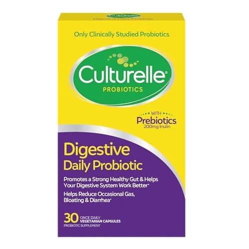 Culturelle Digestive Daily Probiotic Capsules 30 Count | Clinically Proven Lactobacillus GG for Gut Health — Digestive Daily Probiotic