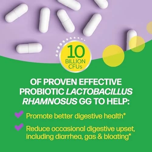 Culturelle Digestive Daily Probiotic Capsules 30 Count | Clinically Proven Lactobacillus GG for Gut Health thumbnail 3