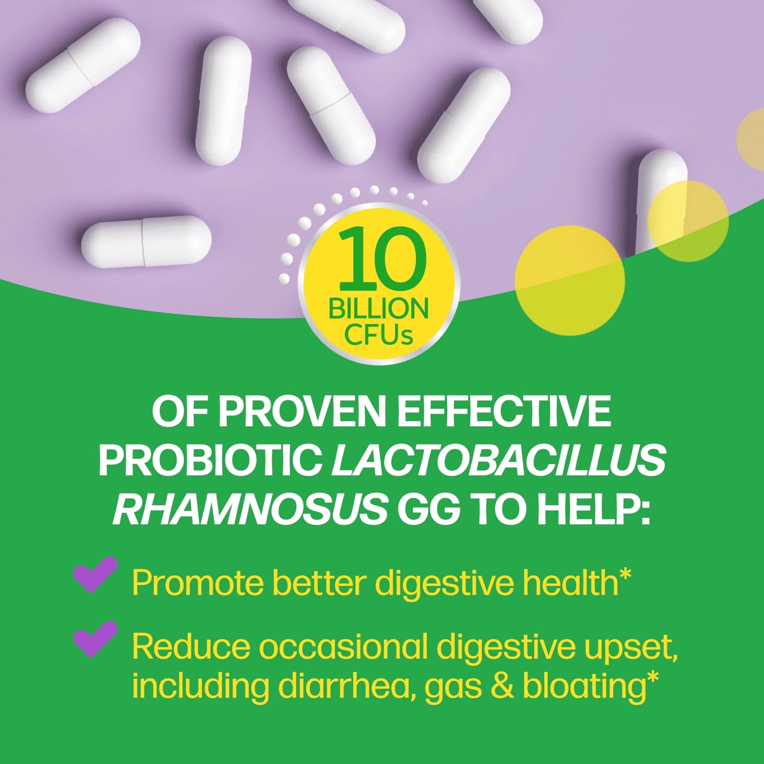 Culturelle Digestive Daily Probiotic Capsules 30 Count | Clinically Proven Lactobacillus GG for Gut Health - view 3
