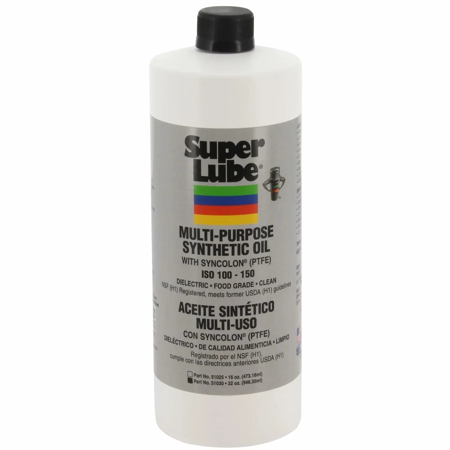 Super Lube 51030 Synthetic Oil with PTFE, High Viscosity, 946ml (1 quart) Bottle - main product image