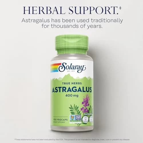 SOLARAY Astragalus Root 400mg VegCaps | Traditional Herbal Support for Stress & Immunity thumbnail 3