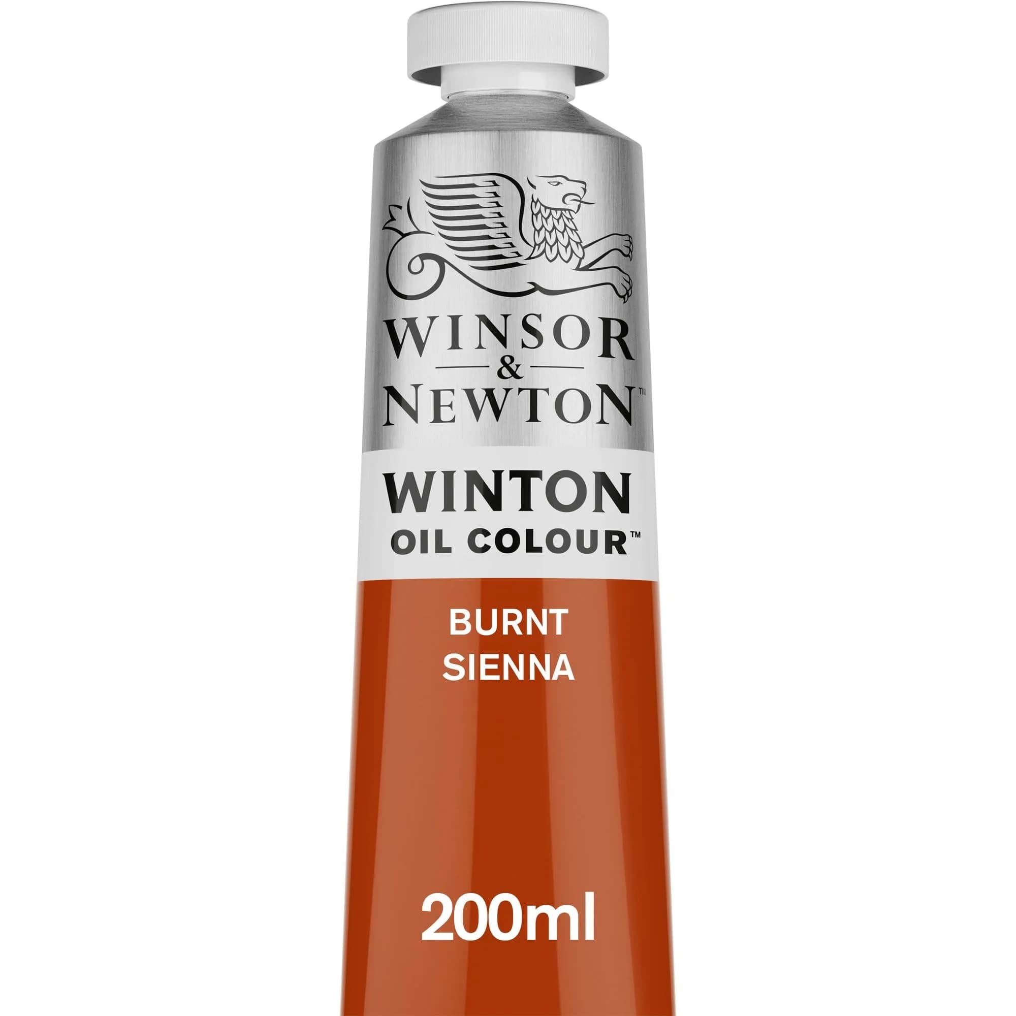 Winsor & Newton Winton Oil Color, 200ml Tube, Burnt Sienna | Affordable Student & Artist Oil Paint