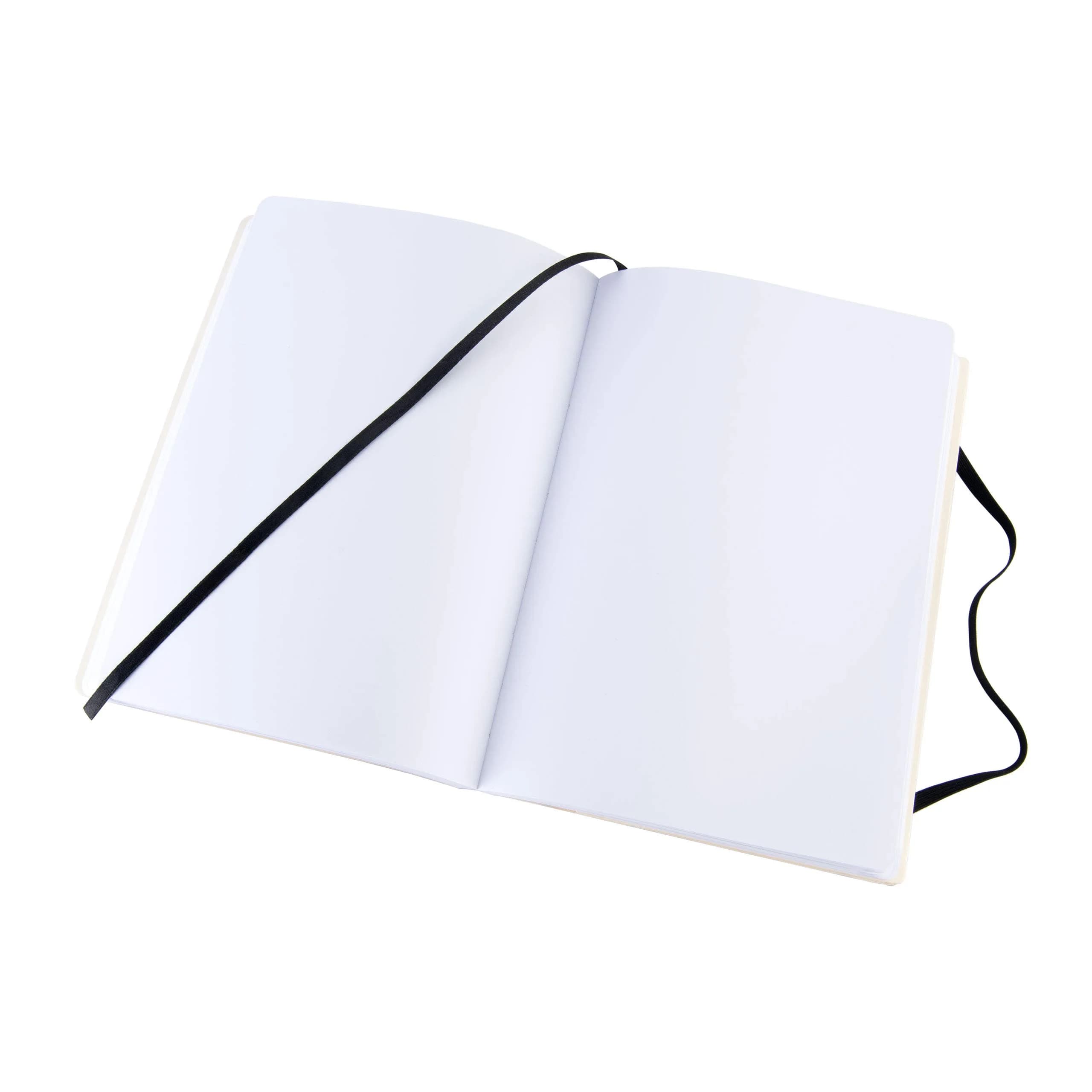 Pentalic 6" x 8" Pocket Sketchbook Traveler Journal, 160 Pages, Black | Acid-Free Recycled Paper - view 2
