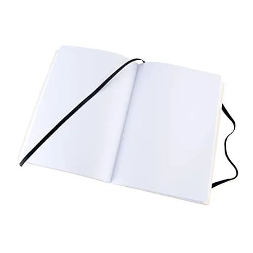Pentalic 6" x 8" Pocket Sketchbook Traveler Journal, 160 Pages, Black | Acid-Free Recycled Paper thumbnail 2