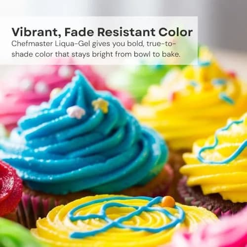 Chefmaster Liqua-Gel Sunset Orange Food Coloring | Vibrant, Fade-Resistant Gel for Baking & Decorating in USA | 10.5 oz thumbnail 3