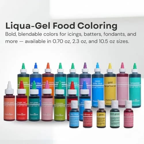 Chefmaster Liqua-Gel Food Coloring Ivory | Vibrant, Fade-Resistant Gel for Baking & Decorating (10.5 oz) thumbnail 6