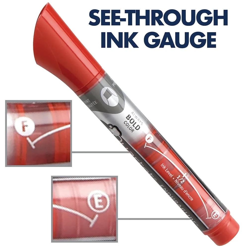 Quartet Red Dry Erase Markers, Chisel Tip, 12 Pack | Smooth Ink Flow for Offices & Schools - view 6