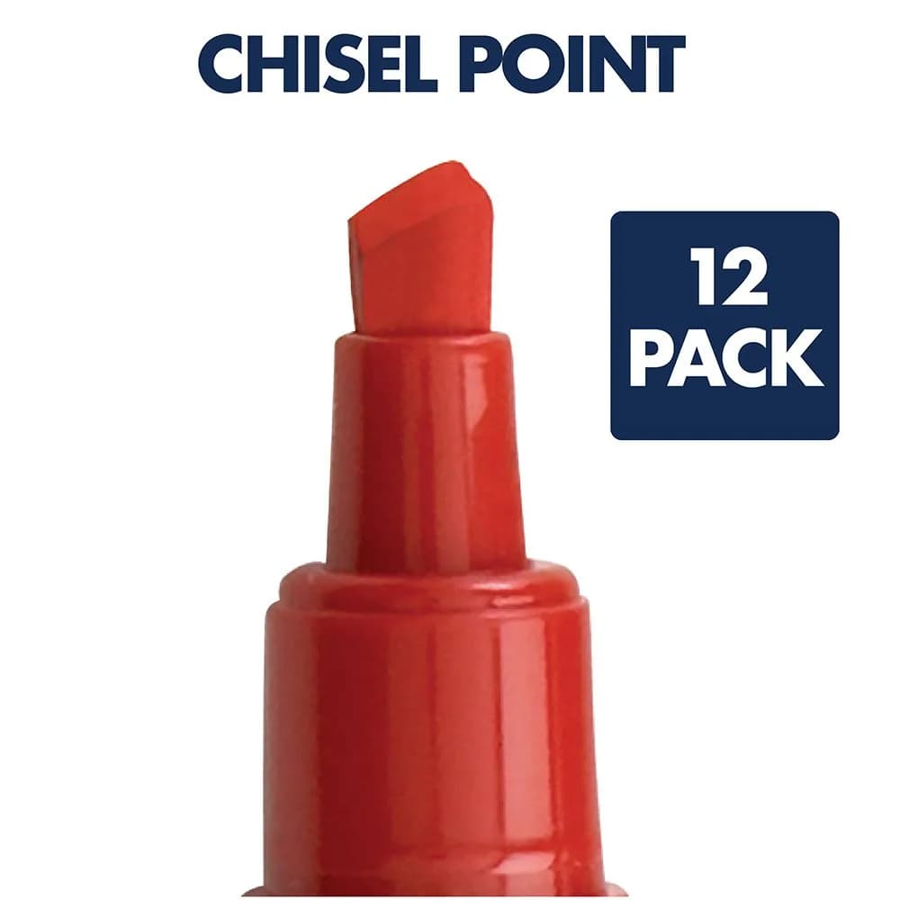 Quartet Red Dry Erase Markers, Chisel Tip, 12 Pack | Smooth Ink Flow for Offices & Schools - view 4